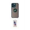 ieg™ iPhone 14 Pro Max Kılıf Yörünge Çizgi - Siyah Joko 5D Cam