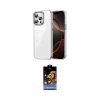 ieg™ iPhone 14 Pro Max Kılıf Yörünge Form - Siyah Buffer Hayalet Cam Ekran Koruyucu