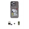 ieg™ iPhone 14 Pro Max Kılıf Zirve Form Özel Seri - Siyah Joko Magic 5D Hayalet Cam + Gold Bilvis Titan Kamera Lens