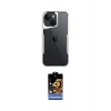 ieg™ iPhone 15 Kılıf Akış Çizgi Koleksiyonu - Siyah Buffer Hayalet Cam Ekran Koruyucu