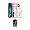 ieg™ iPhone 15 Kılıf Nova Işık Özel Seri - Siyah Buffer Hayalet Cam Ekran Koruyucu