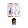 ieg™ iPhone 15 Kılıf Nova Işık Özel Seri - Siyah Buffer Hayalet Cam Ekran Koruyucu