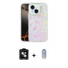 ieg™ iPhone 15 Kılıf Odak Prime - Siyah Joko Magic 5D Cam + PVD Metal Kamera Lens - TU