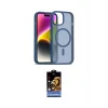ieg™ iPhone 15 Kılıf Siluet Minimal Prime - Siyah Buffer Hayalet Cam Ekran Koruyucu