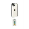 ieg™ iPhone 15 Kılıf Vadi Minimal - Siyah Polymer Nano Ekran Koruyucu