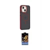 ieg™ iPhone 15 Kılıf Yörünge Klasik - Siyah Buffer Hayalet Cam Ekran Koruyucu