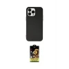 ieg™ iPhone 15 Pro Kılıf Ahenk Serisi - Siyah Buffer Cam Ekran Koruyucu