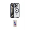 ieg™ iPhone 15 Pro Kılıf Eksen Form Koleksiyonu - Siyah Joko 5D Cam