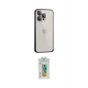 ieg™ iPhone 15 Pro Kılıf Eksen Form Serisi - Siyah Polymer Nano Ekran Koruyucu