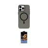 ieg™ iPhone 15 Pro Kılıf Eksen Işık Prime - Siyah Buffer Hayalet Cam Ekran Koruyucu
