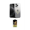 ieg™ iPhone 15 Pro Kılıf Eksen Minimal Özel Seri - Siyah Buffer Cam Ekran Koruyucu