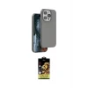 ieg™ iPhone 15 Pro Kılıf Kıvılcım Çizgi Serisi - Siyah Buffer Cam Ekran Koruyucu