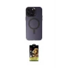 ieg™ iPhone 15 Pro Kılıf Kozmos Çizgi Prime - Siyah Buffer Cam Ekran Koruyucu