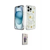 ieg™ iPhone 15 Pro Kılıf Kozmos Doku - Siyah Bilvis 3D Cam Ekran Koruyucu