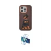 ieg™ iPhone 15 Pro Kılıf Nova Form Koleksiyonu - Siyah 3D Antistatik Seramik Nano Ekran Koruyucu