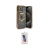 ieg™ iPhone 15 Pro Kılıf Nova Işık Özel Seri - Siyah Joko 5D Cam