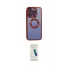 ieg™ iPhone 15 Pro Kılıf Pusula Form - Şeffaf Pasifik Cam Ekran Koruyucu