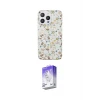 ieg™ iPhone 15 Pro Kılıf Pusula Form - Siyah Bilvis 5in1 3D Magic Cam Ekran Koruyucu