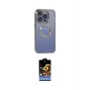 ieg™ iPhone 15 Pro Kılıf Pusula Form - Siyah Buffer Hayalet Cam Ekran Koruyucu