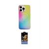 ieg™ iPhone 15 Pro Kılıf Pusula Form - Siyah Buffer Hayalet Cam Ekran Koruyucu
