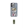 ieg™ iPhone 15 Pro Kılıf Siluet Modern Özel Seri - Siyah Joko Magic 5D Hayalet Cam