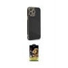 ieg™ iPhone 15 Pro Kılıf Yankı Serisi - Siyah Buffer Cam Ekran Koruyucu