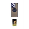 ieg™ iPhone 15 Pro Kılıf Yörünge Çizgi - Siyah Buffer Cam Ekran Koruyucu
