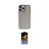 ieg™ iPhone 15 Pro Max Kılıf Ahenk Çizgi Prime - Siyah Buffer Hayalet Cam Ekran Koruyucu