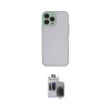 ieg™ iPhone 15 Pro Max Kılıf Ahenk Çizgi Serisi - Siyah Vanessa Magic Hayalet Cam