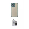 ieg™ iPhone 15 Pro Max Kılıf Ahenk Çizgi Serisi - Siyah Vanessa Magic Hayalet Cam