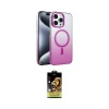 ieg™ iPhone 15 Pro Max Kılıf Ahenk Doku Özel Seri - Siyah Buffer Cam Ekran Koruyucu