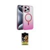ieg™ iPhone 15 Pro Max Kılıf Ahenk Doku Özel Seri - Siyah Buffer Cam Ekran Koruyucu