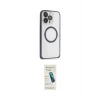 ieg™ iPhone 15 Pro Max Kılıf Ahenk Işık Serisi - Şeffaf Pasifik Cam Ekran Koruyucu