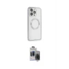 ieg™ iPhone 15 Pro Max Kılıf Ahenk Işık Serisi - Siyah Vanessa Magic Hayalet Cam