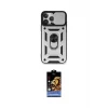 ieg™ iPhone 15 Pro Max Kılıf Ahenk Klasik - Siyah Buffer Hayalet Cam Ekran Koruyucu