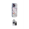 ieg™ iPhone 15 Pro Max Kılıf Ahenk Modern Serisi - Siyah Vanessa Magic Hayalet Cam