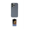 ieg™ iPhone 15 Pro Max Kılıf Ahenk Serisi - Siyah Buffer Hayalet Cam Ekran Koruyucu