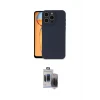 ieg™ iPhone 15 Pro Max Kılıf Ahenk Serisi - Siyah Vanessa Magic Hayalet Cam