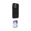 ieg™ iPhone 15 Pro Max Kılıf Ahenk Yansıma Özel Seri - Siyah Bilvis 5in1 3D Magic Cam Ekran Koruyucu