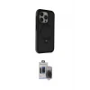ieg™ iPhone 15 Pro Max Kılıf Ahenk Yansıma Özel Seri - Siyah Vanessa Magic Hayalet Cam