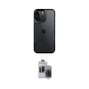ieg™ iPhone 15 Pro Max Kılıf Akış Çizgi Koleksiyonu - Siyah Vanessa Magic Hayalet Cam