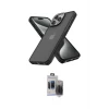 ieg™ iPhone 15 Pro Max Kılıf Atlas Form - Siyah Vanessa Magic Hayalet Cam
