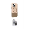 ieg™ iPhone 15 Pro Max Kılıf Çekirdek Asil Özel Seri - Siyah Vanessa Magic Hayalet Cam
