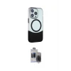 ieg™ iPhone 15 Pro Max Kılıf Çekirdek Asil Özel Seri - Siyah Vanessa Magic Hayalet Cam