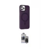 ieg™ iPhone 15 Pro Max Kılıf Çekirdek Modern Prime - Siyah Vanessa Magic Hayalet Cam