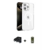 ieg™ iPhone 15 Pro Max Kılıf Doruk Doku Özel Seri - Siyah Joko Magic 5D Hayalet Cam + Raze Metal Kamera Lens - LT