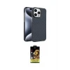 ieg™ iPhone 15 Pro Max Kılıf Doruk Serisi - Siyah Buffer Cam Ekran Koruyucu