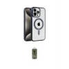 ieg™ iPhone 15 Pro Max Kılıf Eksen Form Koleksiyonu - Siyah Joko Magic 5D Hayalet Cam