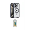 ieg™ iPhone 15 Pro Max Kılıf Eksen Form Koleksiyonu - Siyah Polymer Nano Ekran Koruyucu