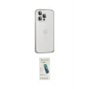 ieg™ iPhone 15 Pro Max Kılıf Eksen Form Serisi - Şeffaf Pasifik Cam Ekran Koruyucu